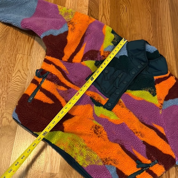 Free People Hit the Slopes Printed Color Block Jacket Size Large NWT - Picture 9 of 16